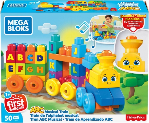 Mega Bloks музикално влакче с буквички