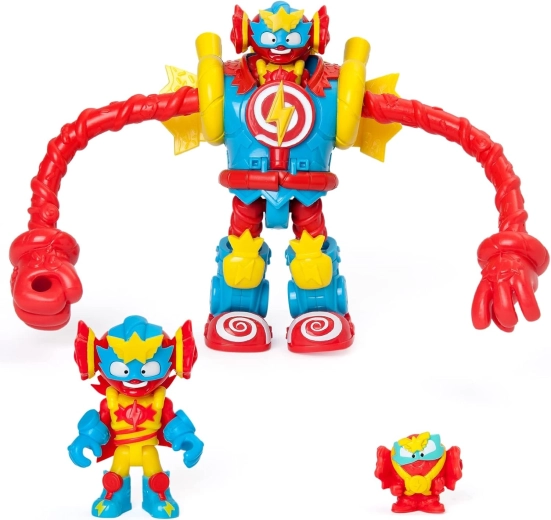 SuperThings Sugarfun Superbot Power Arms robot with figures and accessories