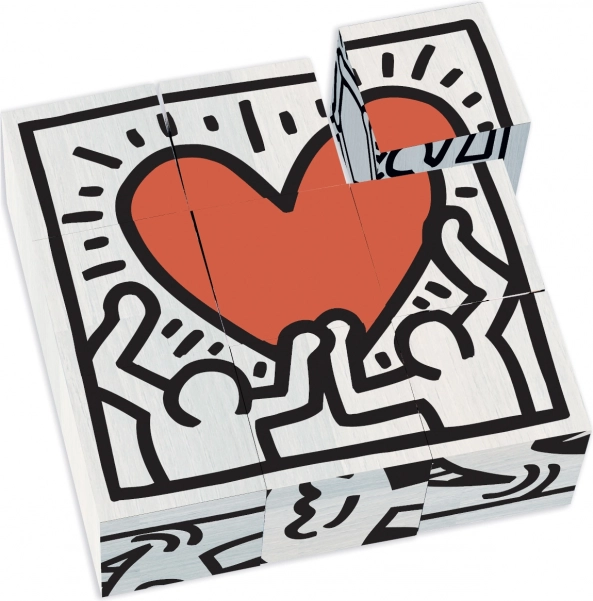 Дървени кубчета Vilac Keith Haring