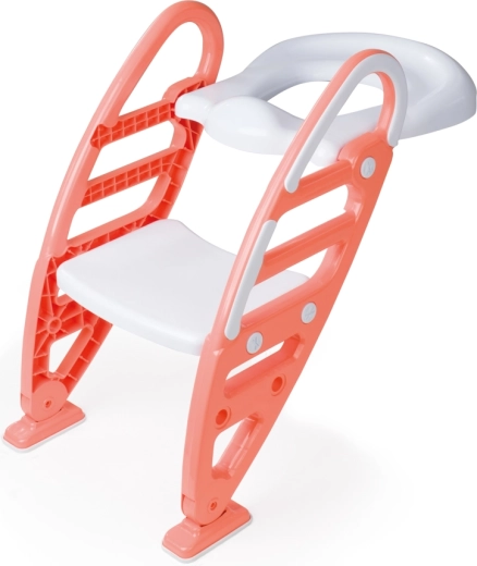 Orange toilet training steps with seat
