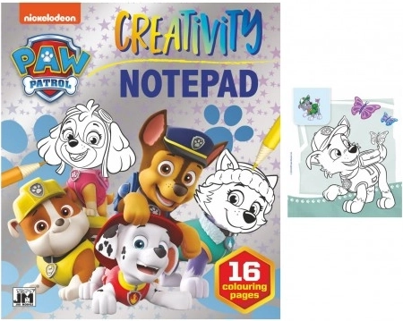 Coloring Pad PAW PATROL – 16 sheets with templates