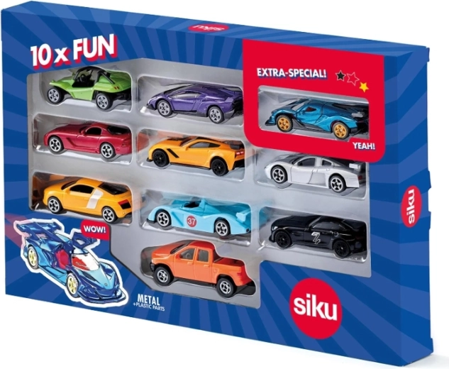 Siku Super комплект от 10 спортни коли