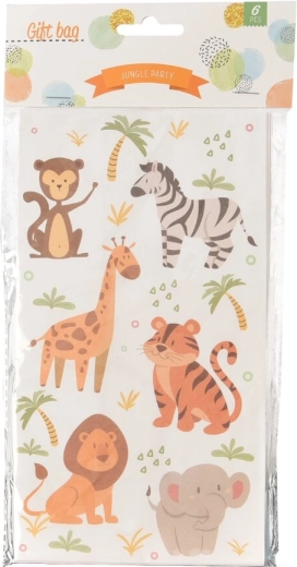 Подаръчно пликче Jungle 12 × 8 × 22 см (6 бр.)