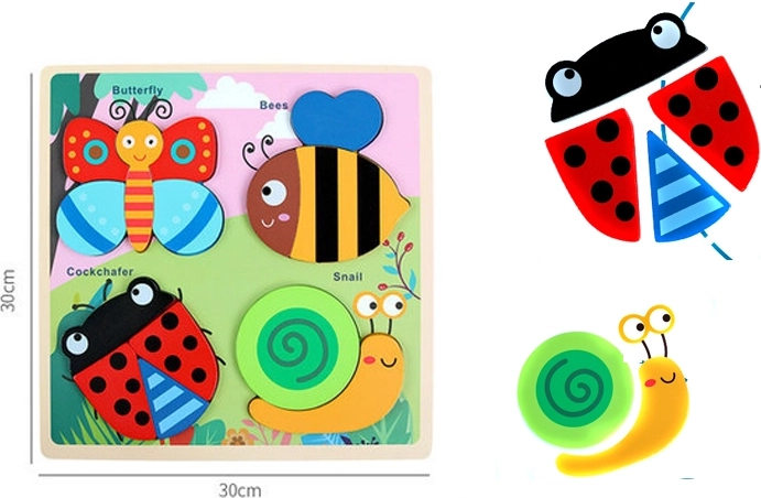 Wooden Puzzle – Bug Friends