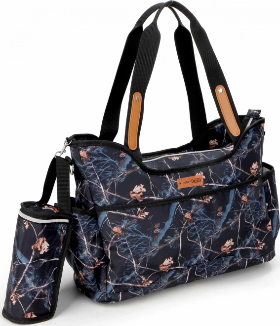 FreeON All Around diaper bag with thermal sleeve and changing mat