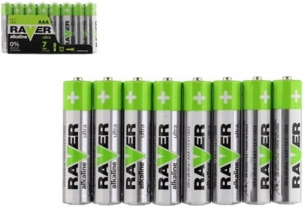 Алкални батерии AAA 1,5 V – 8 бр. RAVER