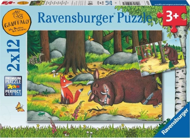 Пъзел Ravensburger Груфало и животните в гората 2×12 части