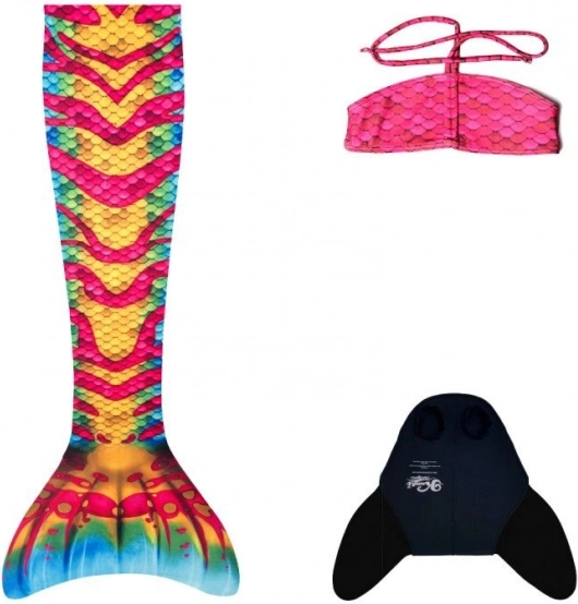 Mermaid Tail Aquaris Coral S with Monofin and Bikini