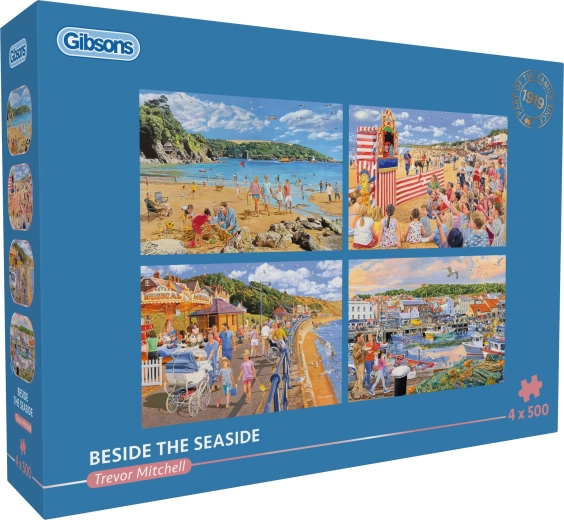 Пъзел GIBSONS „Край морето“ 4×500 части