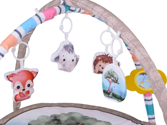 Soft arches with toys for coordination development
