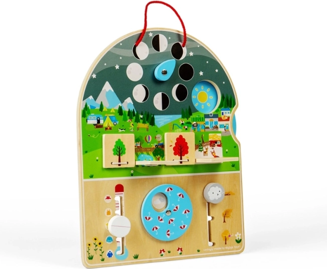 Bigjigs Toys Дървена моторна дъска Времето