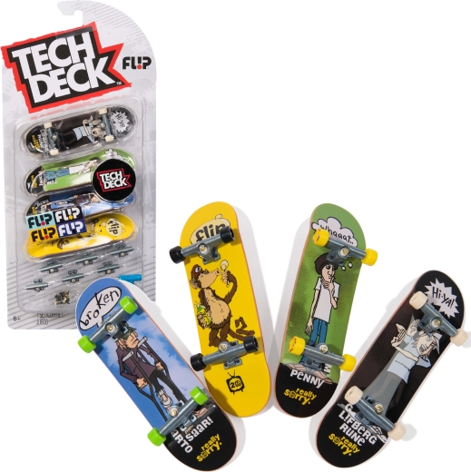 Комплект Tech Deck фингърборд 4 мини скейтборда за сглобяване Flip