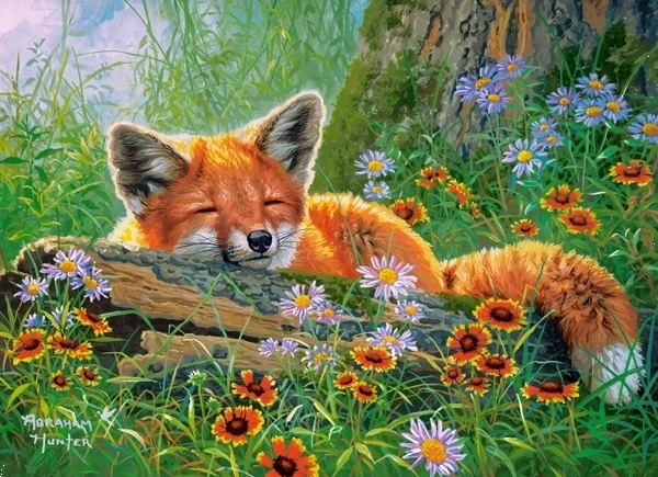 Puzzle 100 Pieces Foxy Dreams