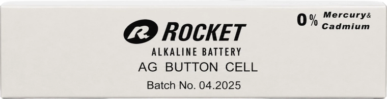 Rocket AG13 (LR44) alkaline button batteries 1.5 V – pack of 200 pcs