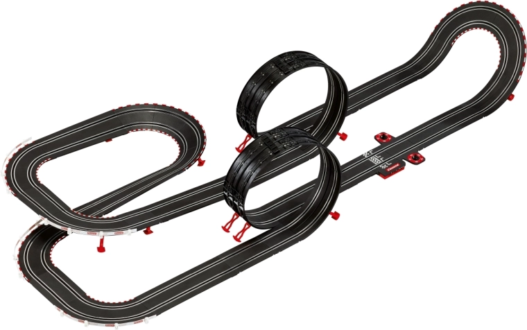 Action track with loopings
