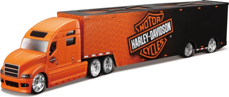 Maisto Harley-Davidson влекач черно-оранжев 1:64