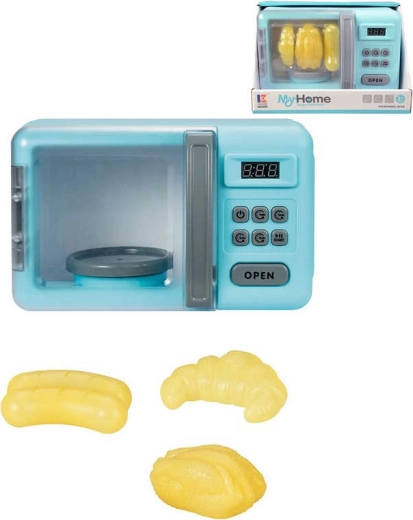 Children's microwave oven My Home with light and sound + food replicas - 1 piece