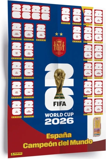 Panini FIFA World Cup 2026 плакат със стикери (winner poster set)