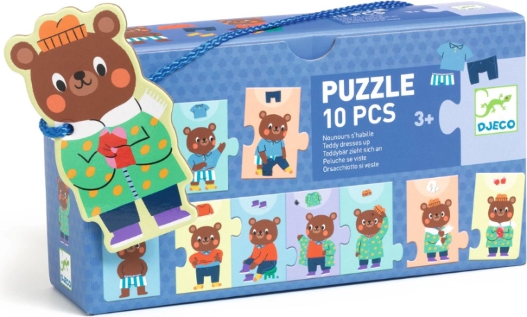 Puzzle Bear Gets Dressed 10 pieces