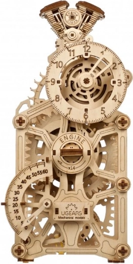 Ugears 3D дървен механичен пъзел с мотор