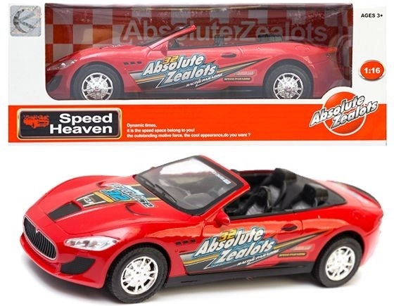 Sports convertible with friction drive - 1 piece