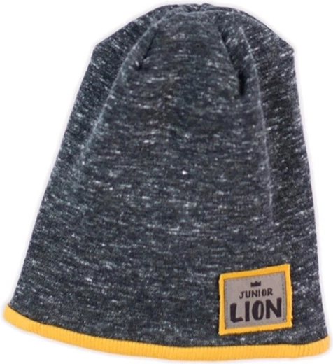 Baby beanie mottled grey NICOL Prince Lion