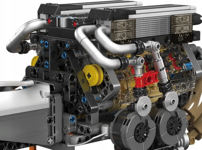 Mould King W16 Engine Model Building Set, 955 Pieces