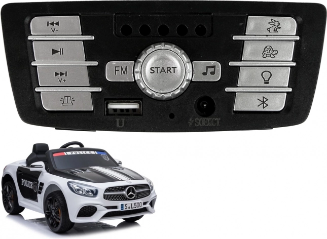 Music panel for battery-powered police car Mercedes-AMG SL500