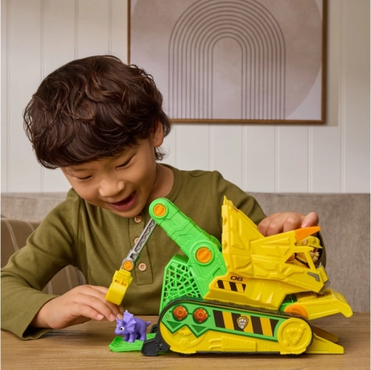 Tracked bulldozer for action play