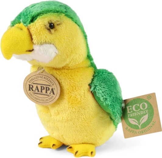 Плюшен папагал зелен 15 см eco‑friendly