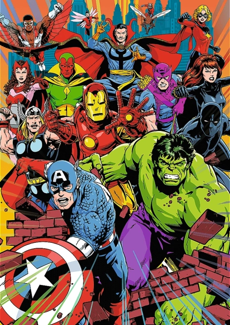 Пъзел Trefl Premium Plus Marvel: Герои на Marvel 1000 части