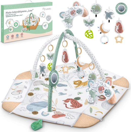 Interactive educational play mat with lion motif NUKIDO Diamond Collection