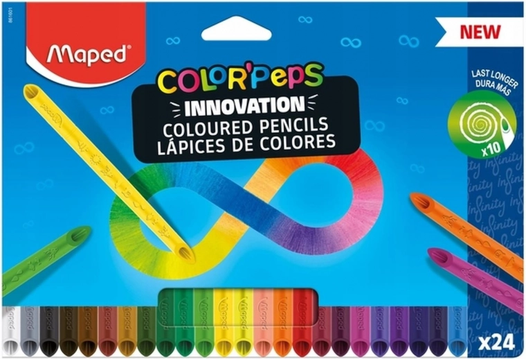 Цветни моливи Maped Color'Peps Infinity 24 бр.