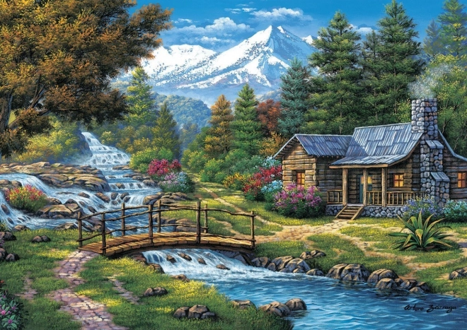 ART PUZZLE Puzzle Two Waterfalls 2000 Pieces