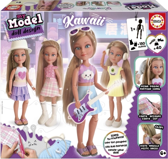 Educa My Model Doll Design creative kit kawaii