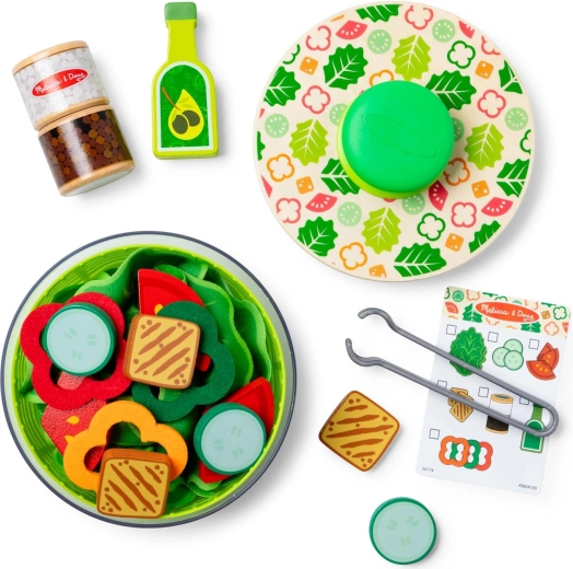 Ingredients for creating your own salad