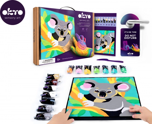 OKTO modeling-by-numbers koala 29 × 29 cm