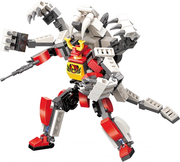 Qman Mecha Corps Flash Warrior 2в1 конструктор робот и тигър