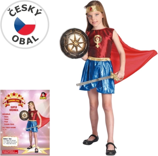 Girl's heroine carnival costume for 130–140 cm