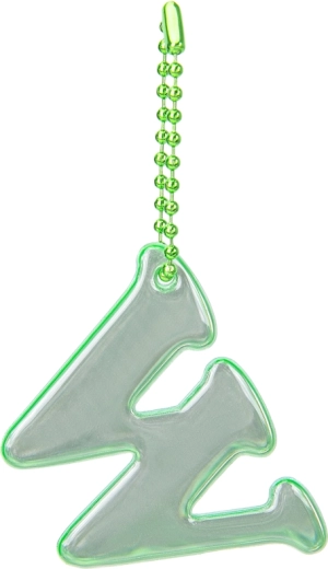Baagl reflective pendant letter W