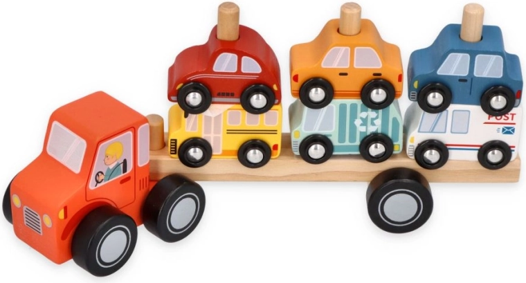 Adam Toys голям автовоз с колички