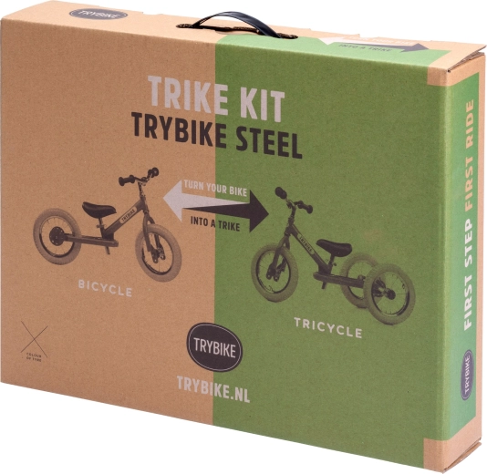 Trybike Vintage комплект за преустройство на балансиращо колело в триколка с кремаво колело