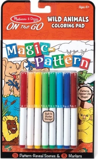 Melissa & Doug magic coloring book – wild animals