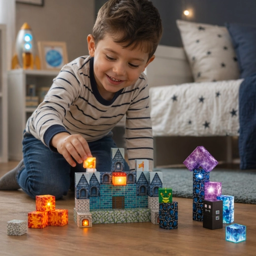 Light-up blocks for a magical effect