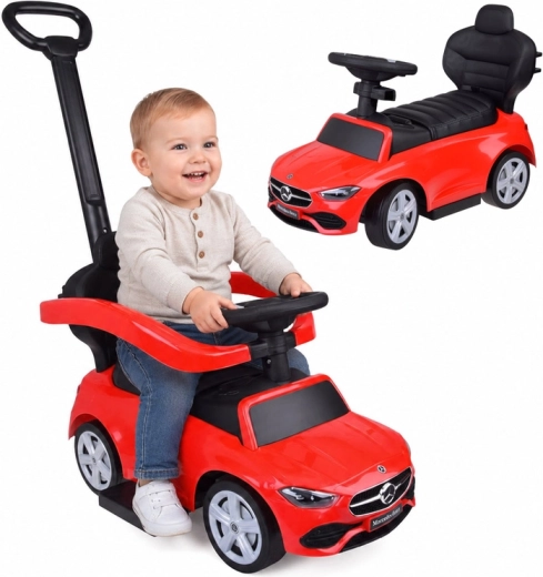 Mercedes kids ride-on and push car 2-in-1 red