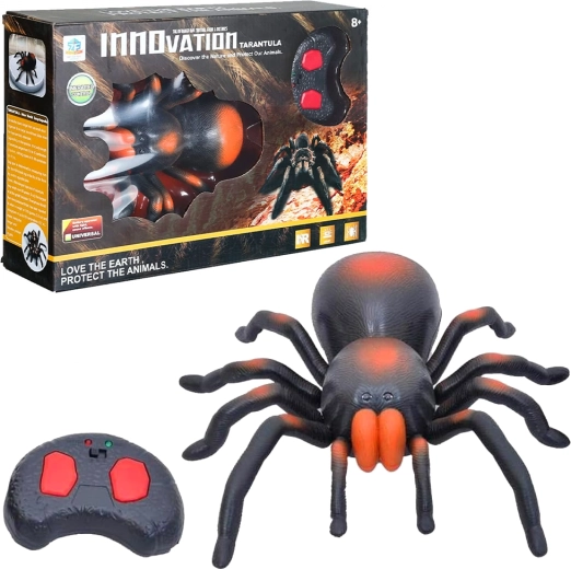 RC spider with biomimicry and glowing eyes – orange