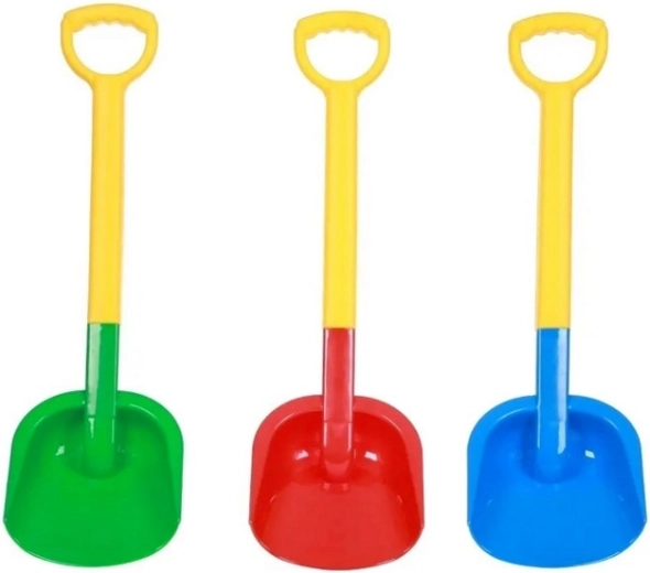 Two-tone plastic sand shovel