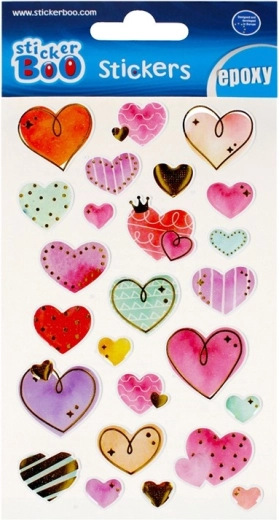 Heart stickers - 1 piece
