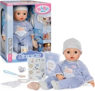 Interactive BABY born Alexander Doll 43 cm