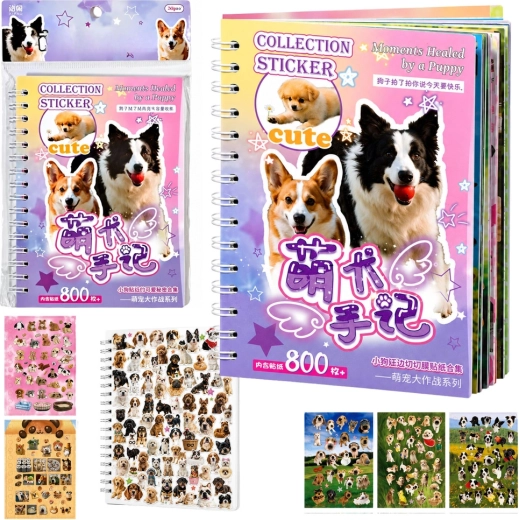 Dog Sticker Album – 800 Stickers (Glossy and Matte)
